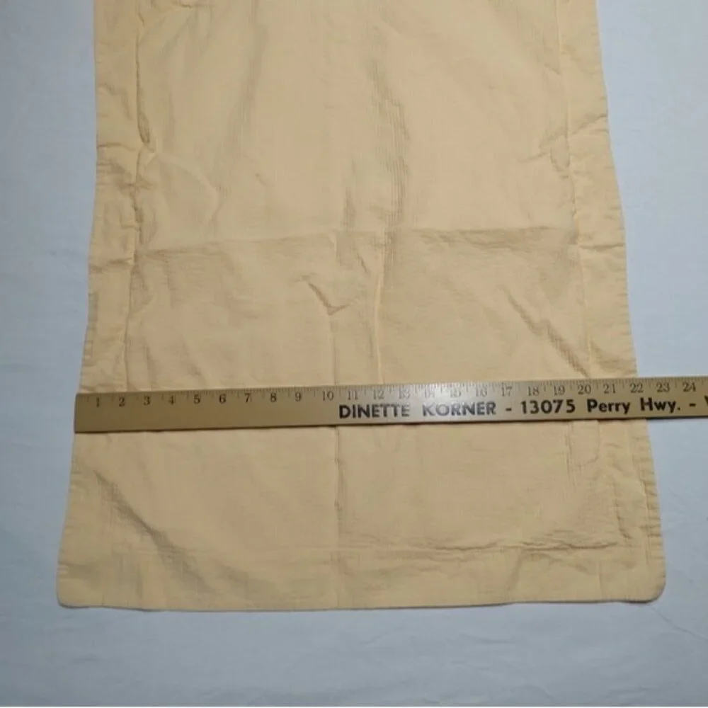 Restoration Hardware Yellow 100% Cotton Standard Pillowcases Shams Set of 2